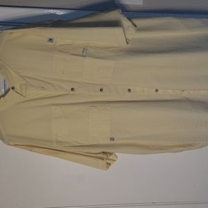 Columbia PFG Men's 3XLT Light yellow SS shirt